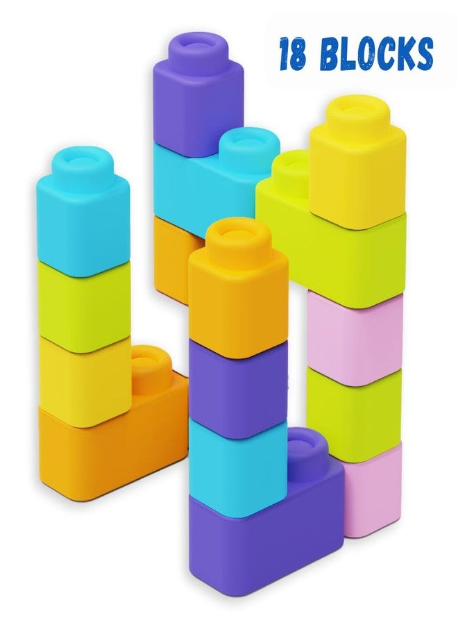 Zephyr Learning Steps - Infant Blocks-2, Montessori Toys for Babies, Early Development, Soft Building Blocks, Block Sets, Colors and Counting, Premium Blocks, Stack Toy, Toddler Block Toys, 18 Pieces - Image 3